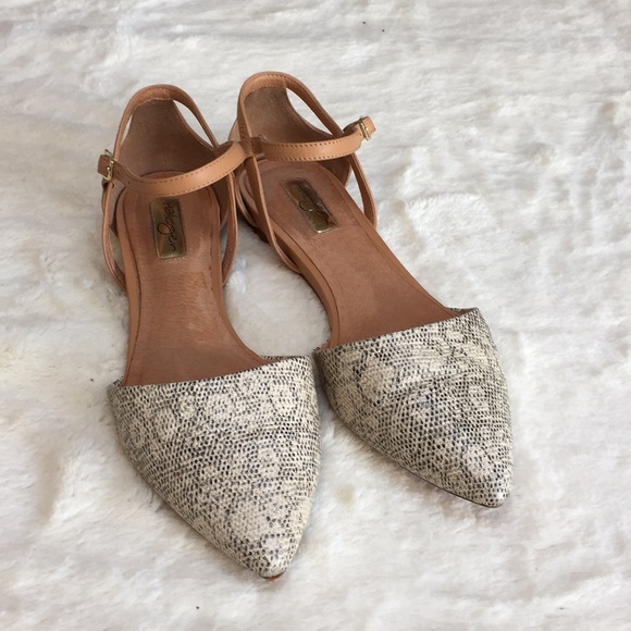 Nordstrom Shoes - Halogen Leather Flats with Ankle Strap